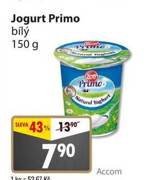 ARCHIV Jogurt Primo bílý 150 g v akci platné do 5 4 2022 AkcniCeny cz