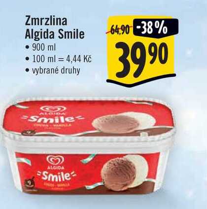 Zmrzlina Algida Smile Ml V Akci Akcniceny Cz