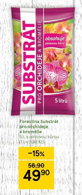 ARCHIV Forestina Substrát pro orchideje a bromélie 5 l v akci platné