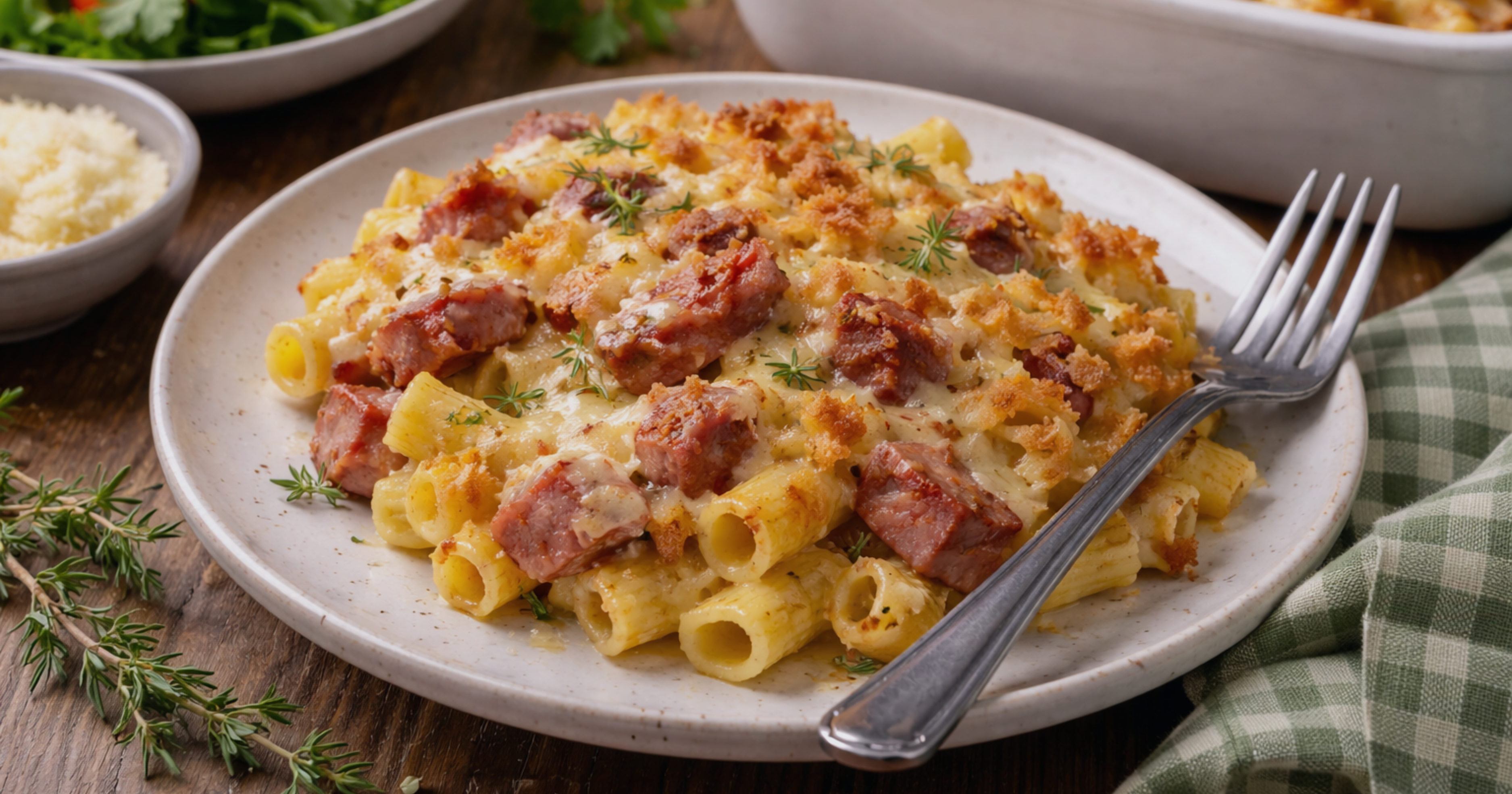 zapečené těstoviny