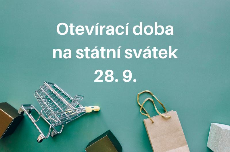 Otevírací doba na státní svátek 28.9.2023