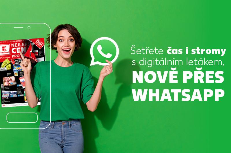 Letáky od Kauflandu nyní na dosah ruky díky WhatsApp