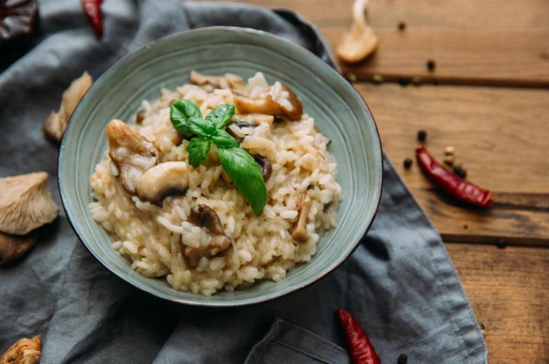 Krémové houbové rizoto: Recept, který si zamilujete