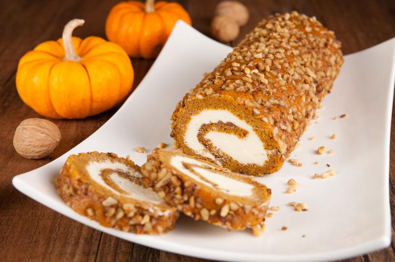 Dýňová roláda s krémem: podzimní dezert, který si zamilujete po prvním soustu