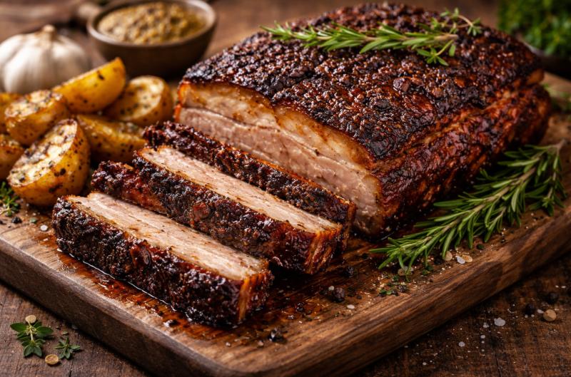 Pečený bůček s kávovou krustou: Nečekaná chuťová kombinace, která vás překvapí