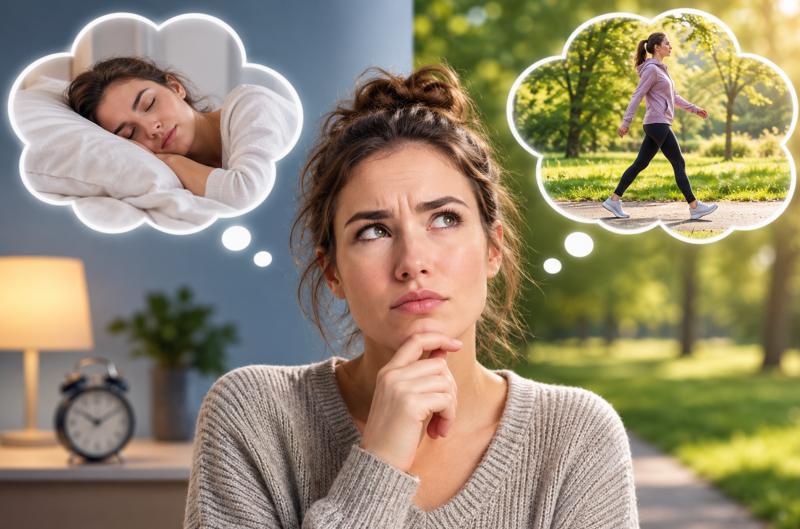 Co pomůže rychleji snížit stres: 30 minut spánku, nebo 30 minut chůze?
