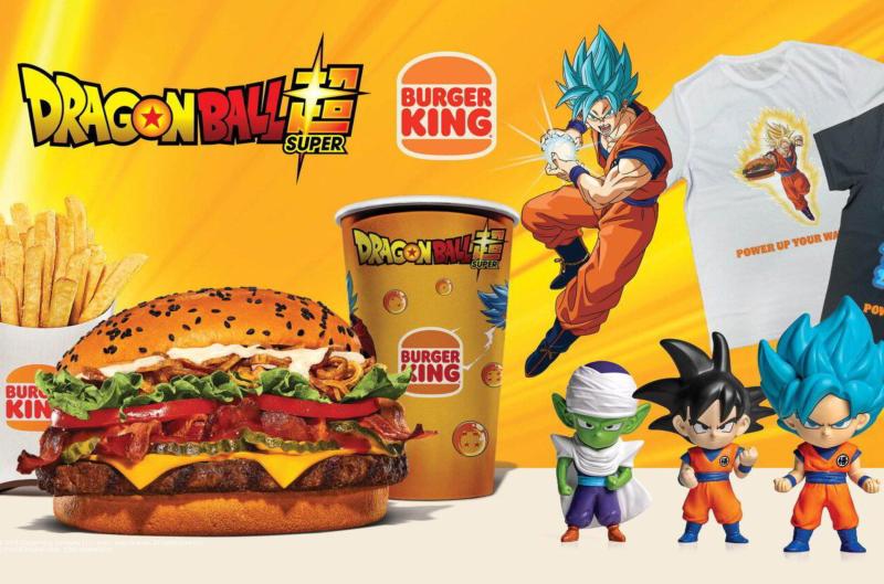 Burger King v Česku nasadil Dragon Ball menu. Vedle burgerů láká i na hračku a tričko
