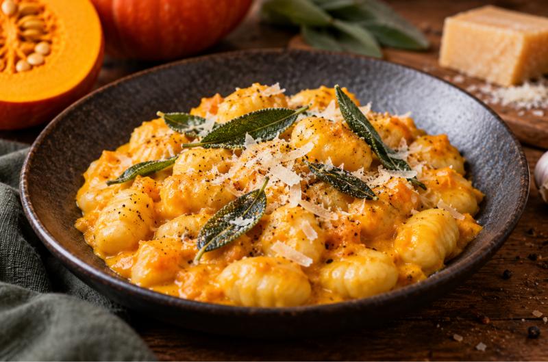 Gnocchi s dýní Hokkaido: Krémová omáčka bez smetany, která chutná po podzimu