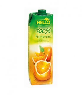 Hello džus 100% 1l, vybrané druhy Hello džus 100% 1l, vybrané druhy