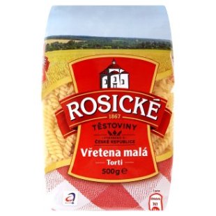 Rosické těstoviny 500g, vybrané druhy Rosické těstoviny 500g, vybrané druhy
