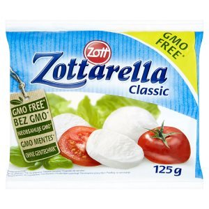 Zott Zottarella Classic mozzarella měkký sýr v solném nálevu 125g Zott Zottarella Classic mozzarella měkký sýr v solném nálevu 125g