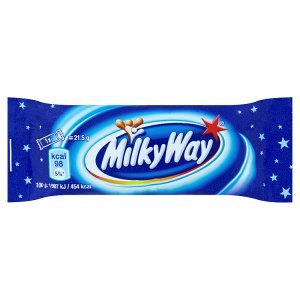 Milky Way Mléčná plněná čokoláda se šlehaným mléčným krémem 21,5g Milky Way Mléčná plněná čokoláda se šlehaným mléčným krémem 21,5g