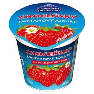 Choceňský smetanový jogurt s příchutí 150g, různé druhy Choceňský smetanový jogurt s příchutí 150g, různé druhy