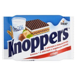 Storck Knoppers Oplatky s mléčným a lískooříškovým krémem 25g Storck Knoppers Oplatky s mléčným a lískooříškovým krémem 25g