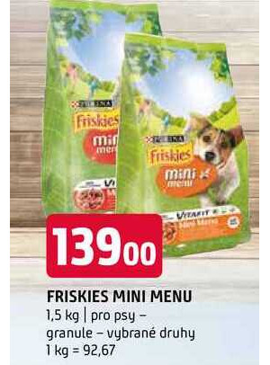 Friskies mini menu outlet 10kg