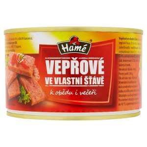 Hamé Vepřové ve vlastní šťávě 400g Hamé Vepřové ve vlastní šťávě 400g