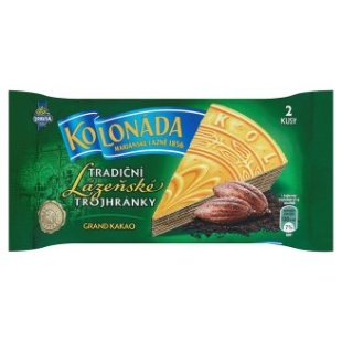 Opavia Kolonáda Tradiční lázeňské trojhránky oplatky 50g, vybrané druhy Opavia Kolonáda Tradiční lázeňské trojhránky oplatky 50g, vybrané druhy
