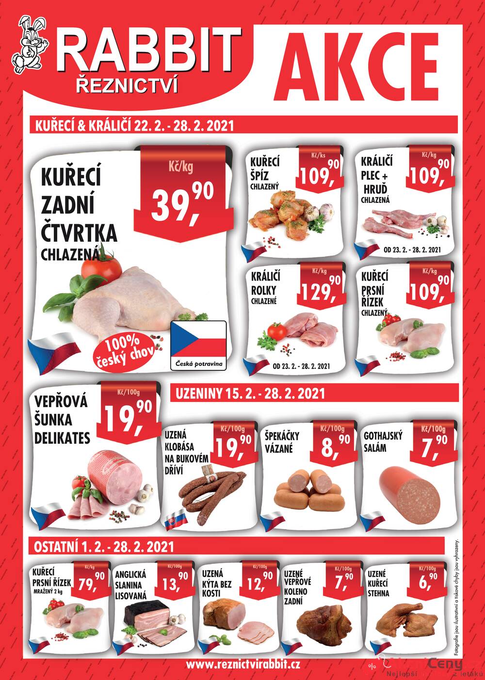 Leták RABBIT řeznictví - RABBIT řeznictví od 22.2. do 28.2.2021 - strana 1 Leták RABBIT řeznictví - RABBIT řeznictví od 22.2. do 28.2.2021 - strana 1