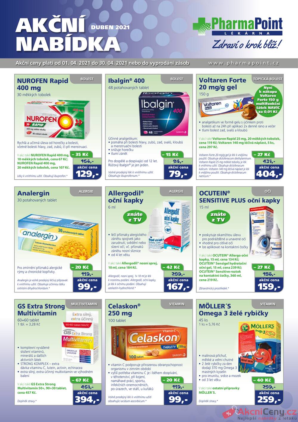 Leták PharmaPoint - Pharma Point od 1.4. do 30.4.2021 - strana 1 Leták PharmaPoint - Pharma Point od 1.4. do 30.4.2021 - strana 1