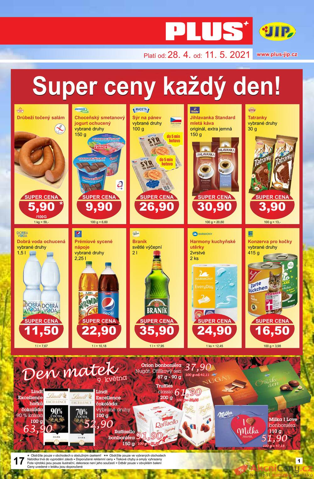 Leták PLUS JIP - PLUS JIP do 11.5. - strana 1 Leták PLUS JIP - PLUS JIP do 11.5. - strana 1