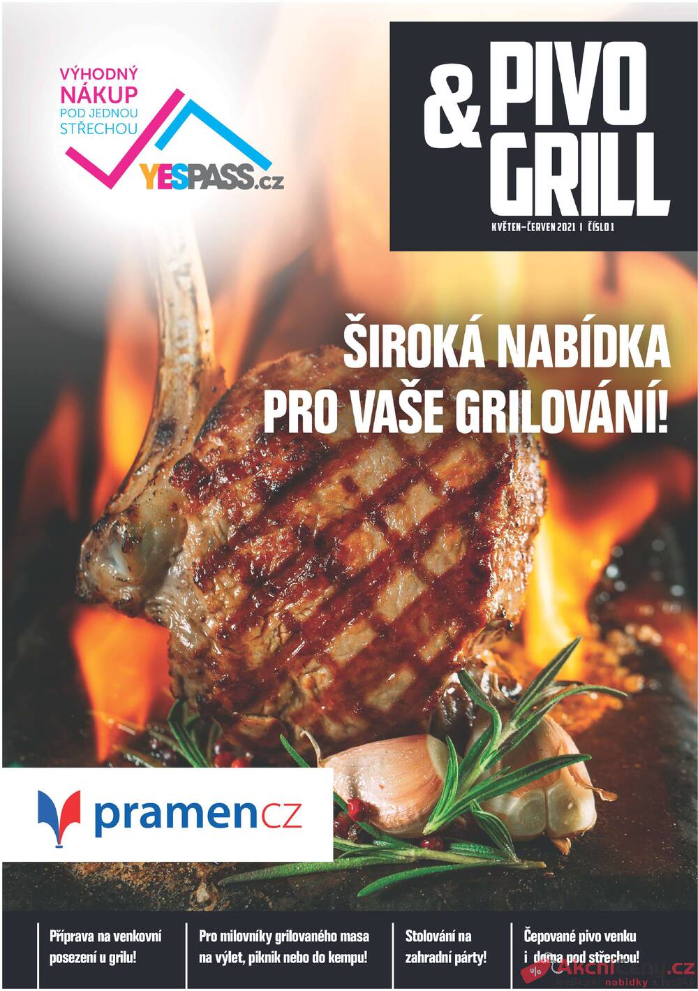 Leták Pramen - Pramen Pivo & Gril od 1.5. do 30.6.2021 - strana 1 Leták Pramen - Pramen Pivo & Gril od 1.5. do 30.6.2021 - strana 1