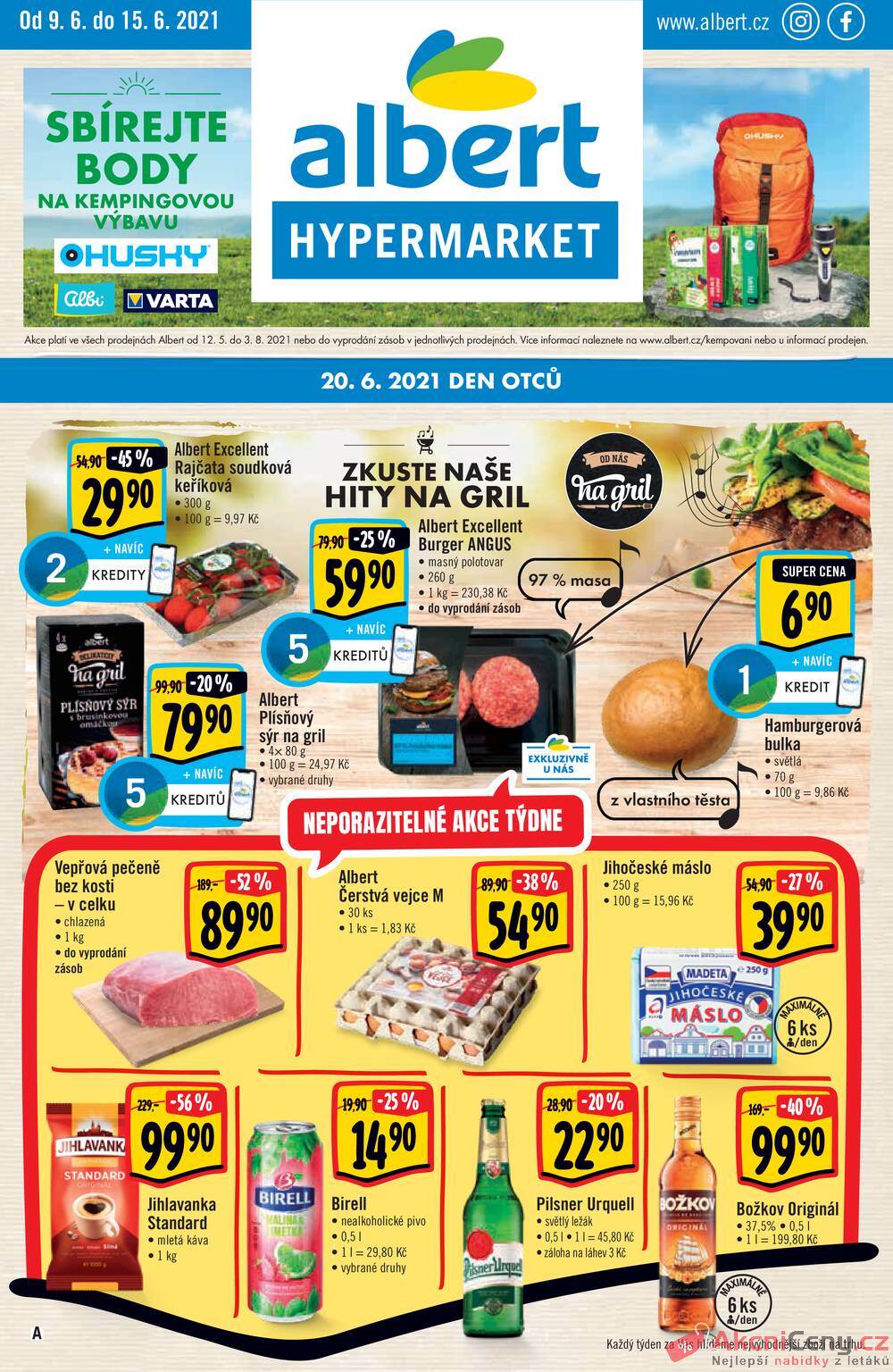 Leták Albert - Albert Hypermarket od 9.6. do 15.6.2021 - strana 1 Leták Albert - Albert Hypermarket od 9.6. do 15.6.2021 - strana 1