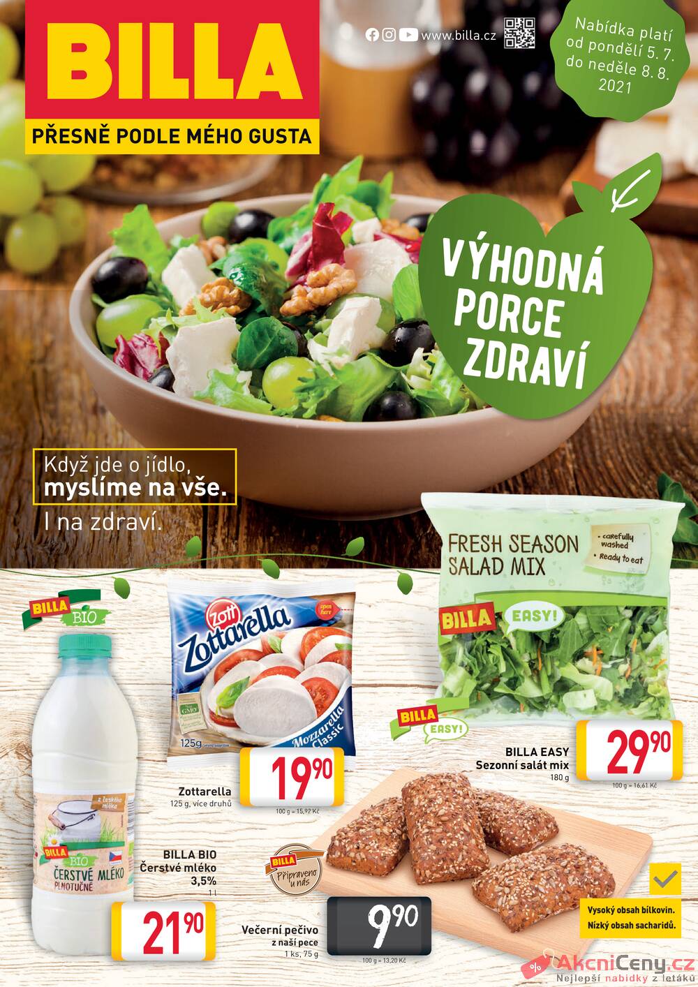 Leták Billa - Billa katalog Zdraví od 5.7. do 8.8.2021 - strana 1 Leták Billa - Billa katalog Zdraví od 5.7. do 8.8.2021 - strana 1