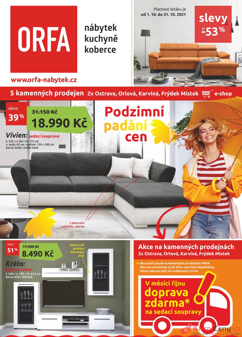 Leták Orfa Nábytek - Orfa Nábytek od 1.10. do 31.10.2021 - strana 1 Leták Orfa Nábytek - Orfa Nábytek od 1.10. do 31.10.2021 - strana 1