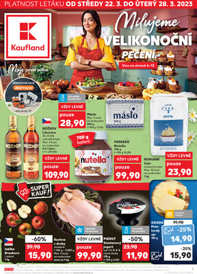 Leták Kaufland 22.3. - 28.3. - Kaufland - Plzeň (Sukova)