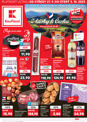 Leták Kaufland 27.9. - 3.10. - Kaufland - Hodonín (Dvořákova)