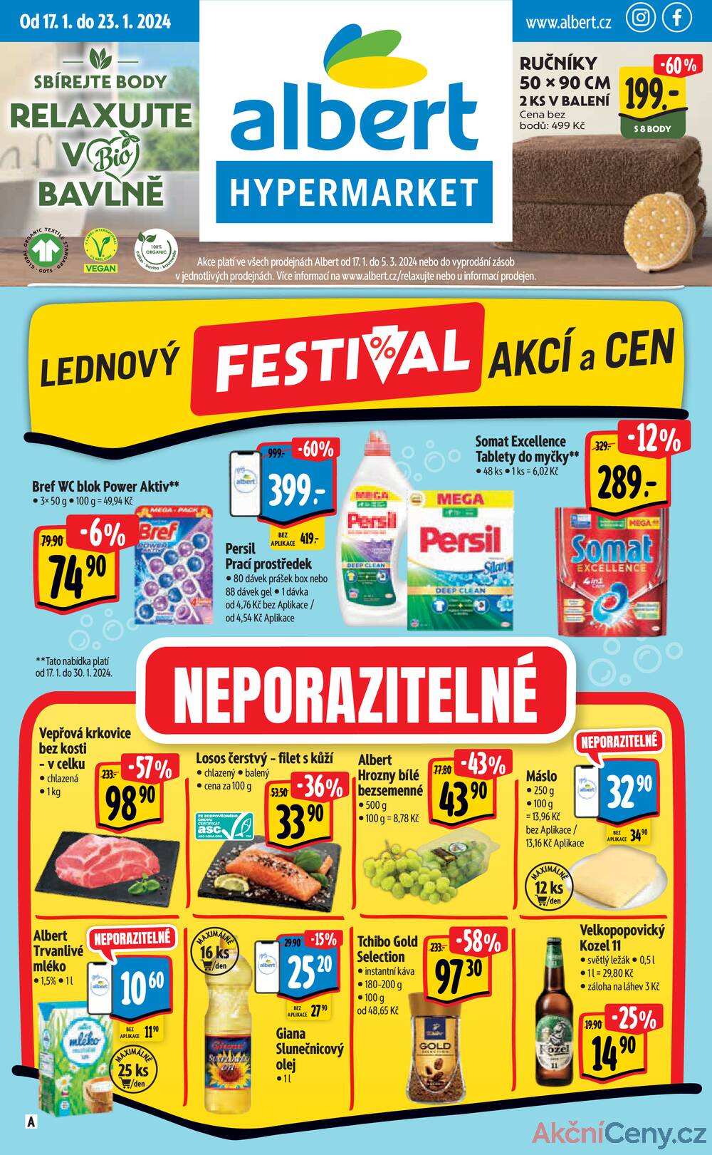 Leták Albert Hypermarket Od 17.1. Do 23.1.2024 - 1.strana | AkcniCeny.cz