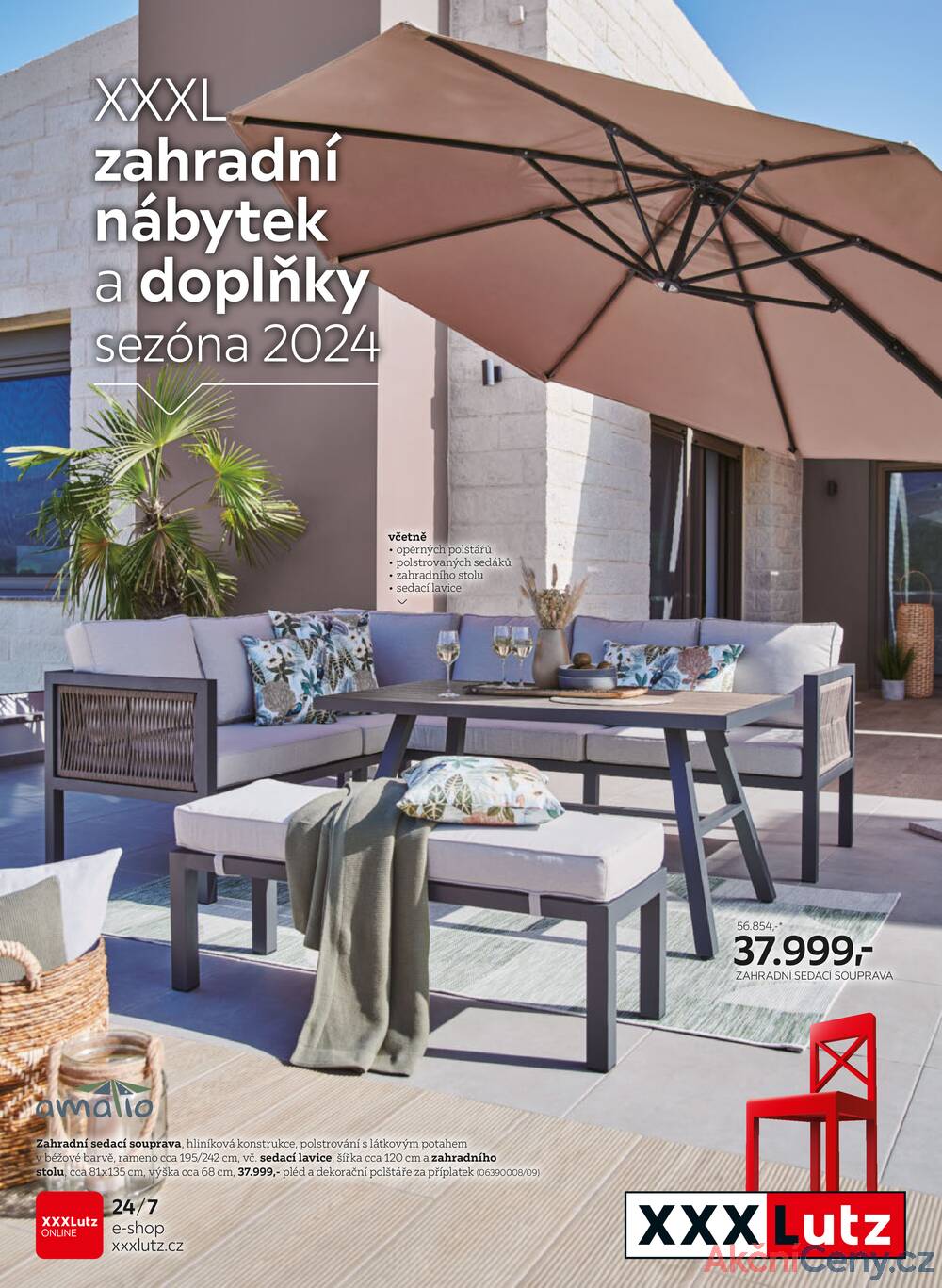 Leták XXXLutz - XXXLutz zahradní nábytek a doplňky sezóna 2024 od 3.3. do 31.12.2024 - strana 1