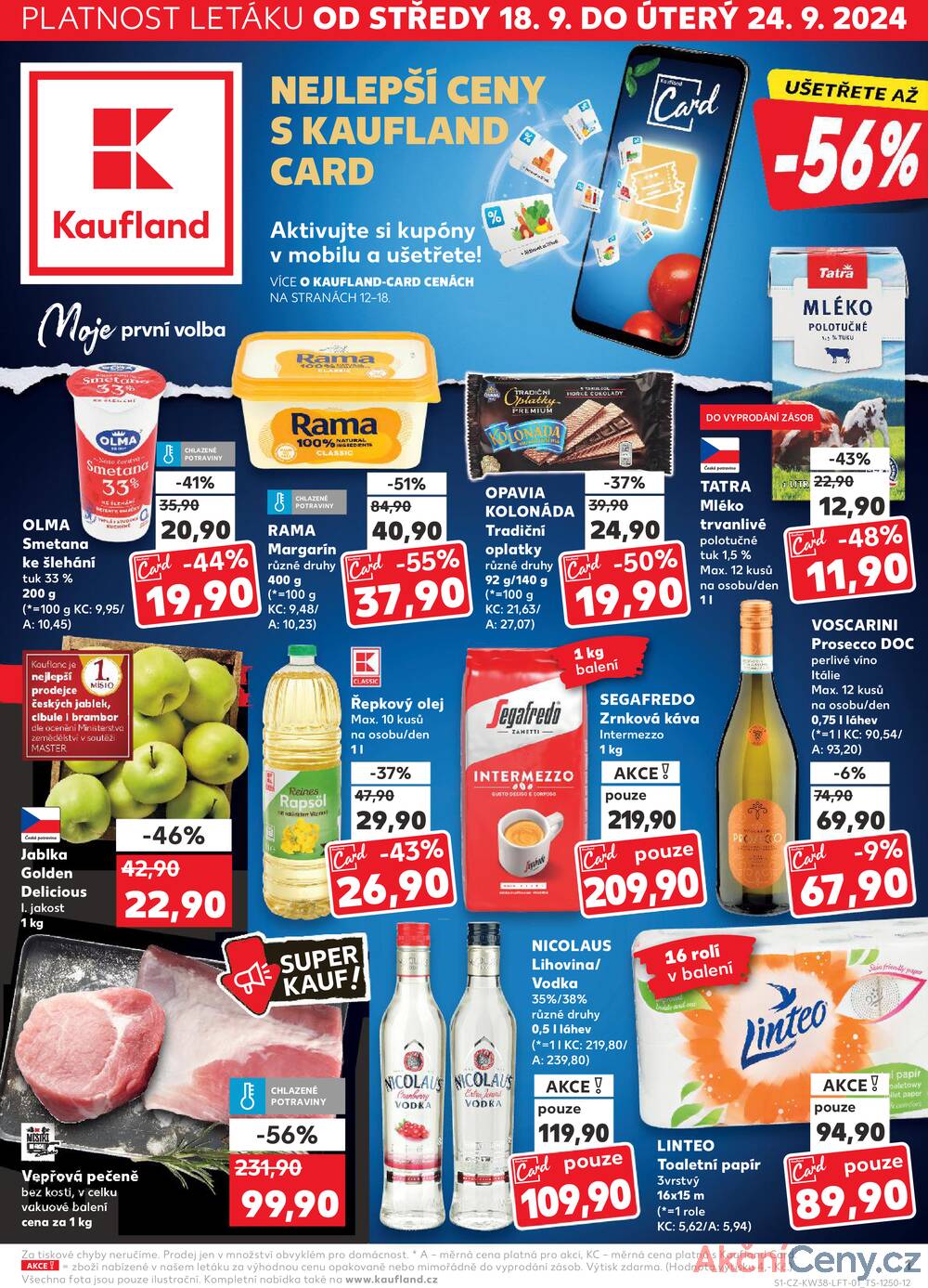 Leták Kaufland - Kaufland 18.9. - 24.9. - Kaufland - Náchod - strana 1