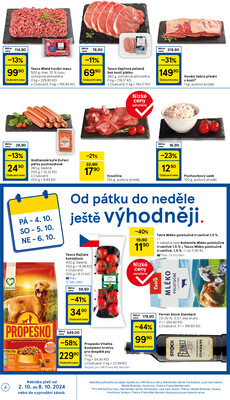 Tesco malé hypermarkety od 2.10. do 8.10.2024