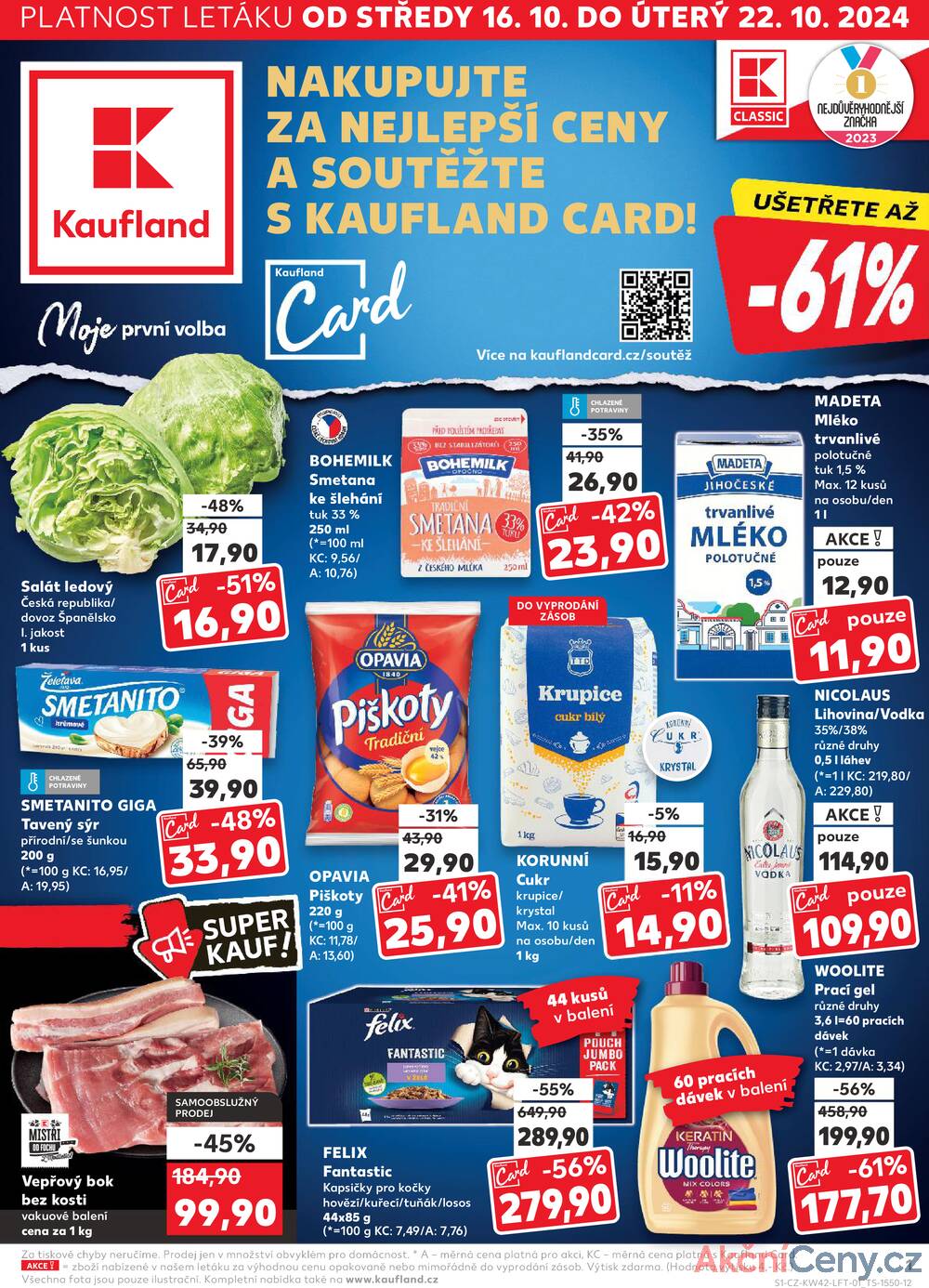 Leták Kaufland - Kaufland 16.10. - 22.10. - Kaufland - Prachatice - strana 1