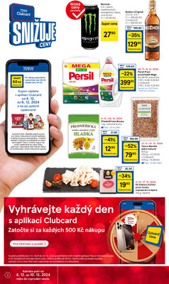 Tesco supermarkety od 4.12. do 10.12.2024