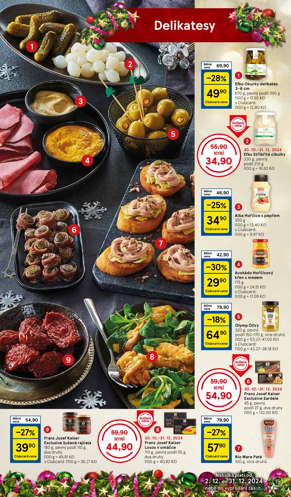 Leták Tesco - Tesco malé hypermarkety Deli katalog od 2.12. do 31.12.2024 - strana 15