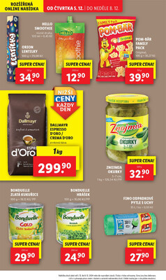 Lidl Čtvrtek od 5.12. do 8.12.2024