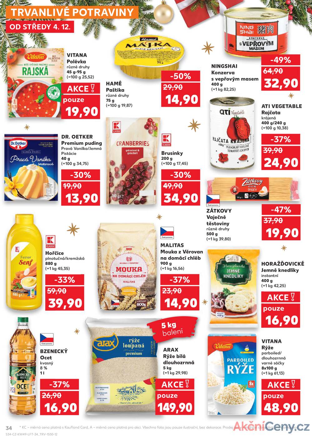 Leták Kaufland - Kaufland 4.12. - 10.12. - Kaufland - Louny - strana 34