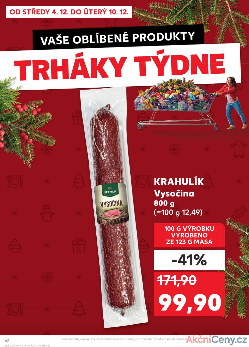 Leták Kaufland - Kaufland 4.12. - 10.12. - Kaufland - Louny - strana 62