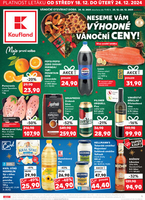 Leták Kaufland 18.12. - 24.12. - Kaufland - Liberec (Dr. M. Horákové)