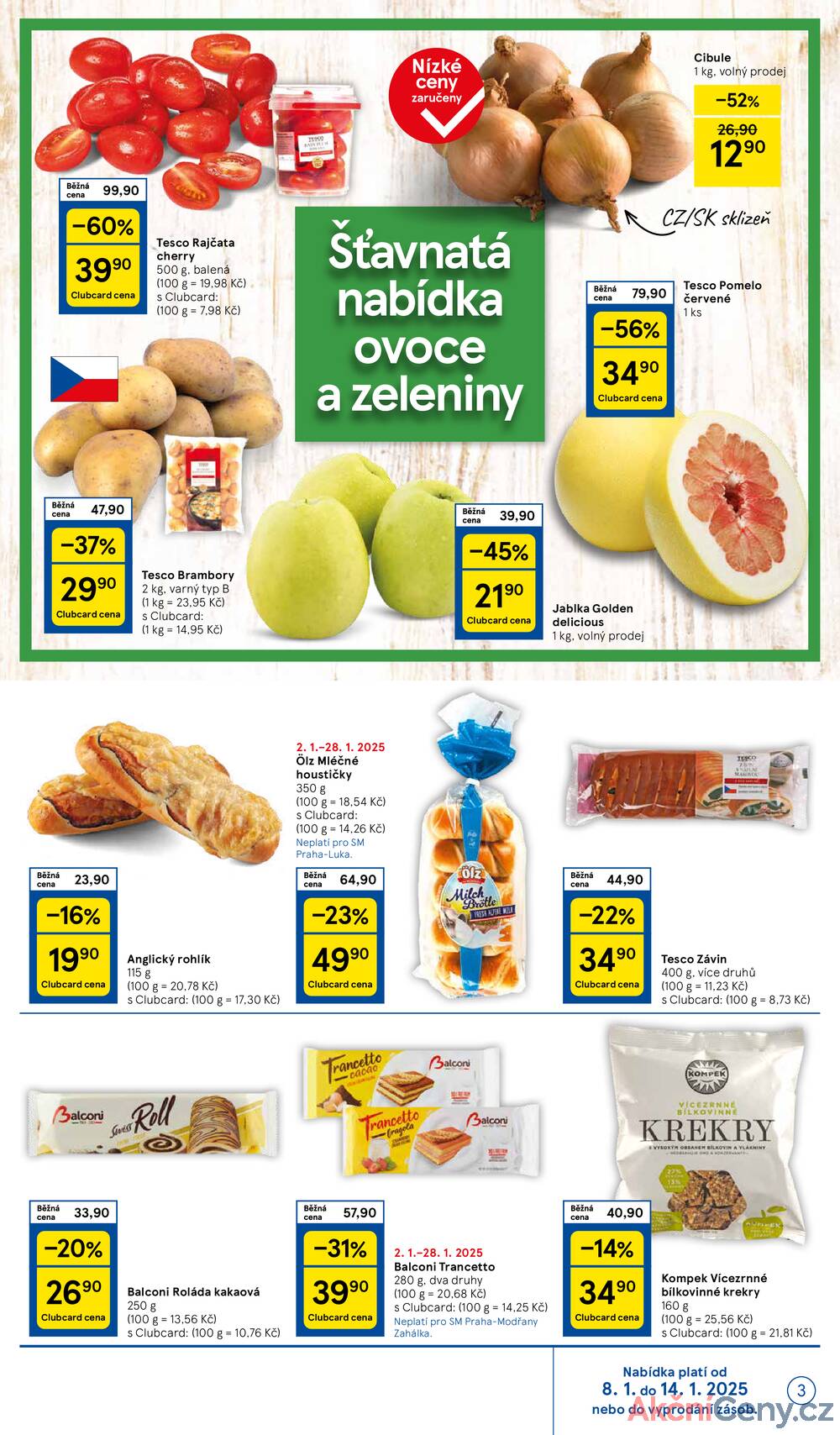 Leták Tesco - Tesco supermarkety od 8.1. do 14.1.2025 - strana 3