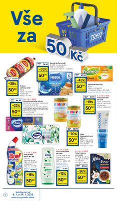 Tesco malé hypermarkety od 8.1. do 14.1.2025