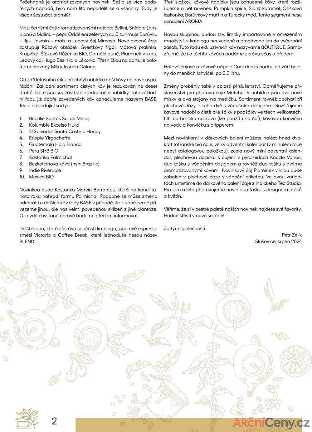 Leták Oxalis - čaj a káva
		  platný do 31.12.2025 - strana 4