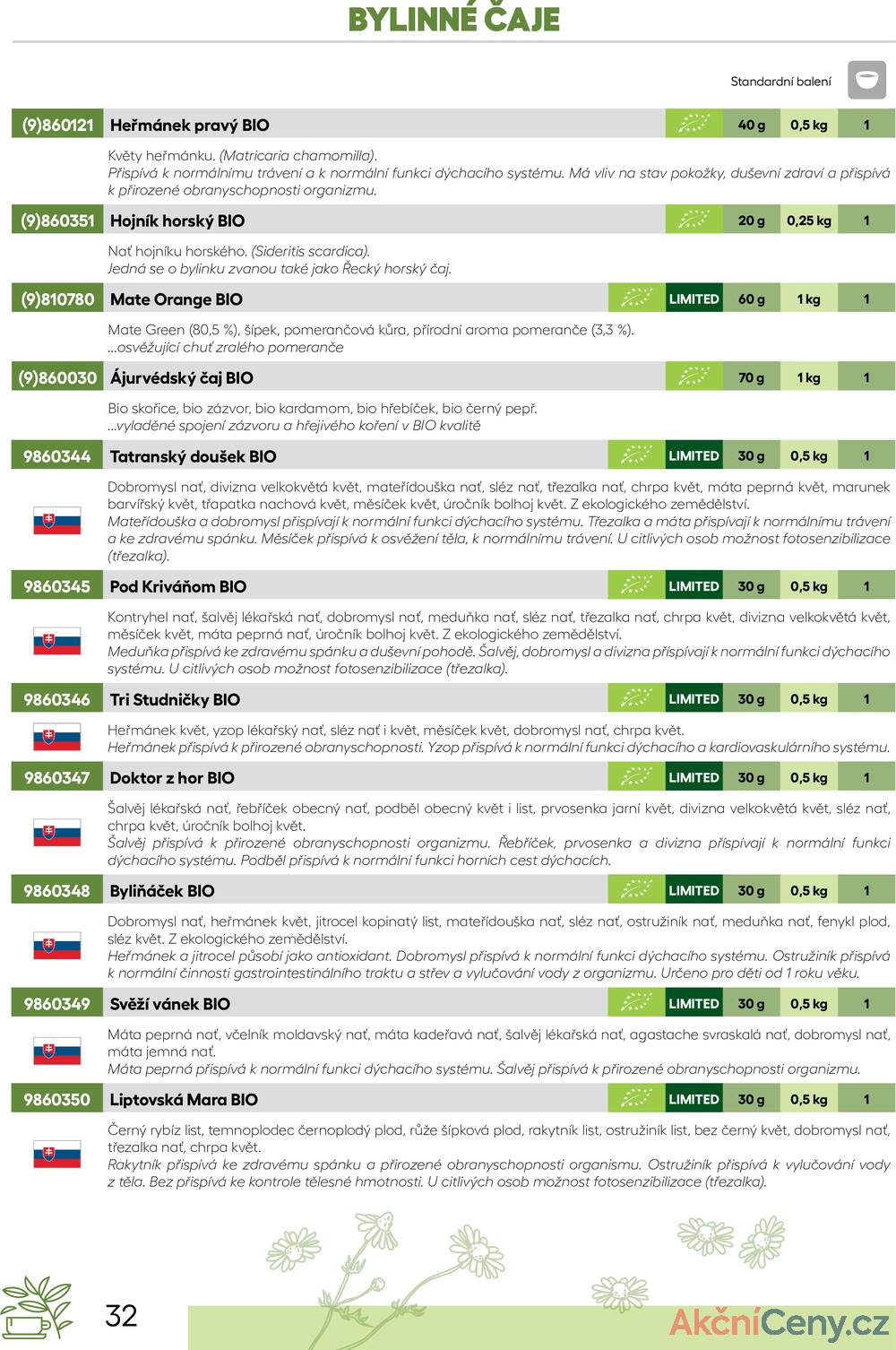 Leták Oxalis - čaj a káva
		  platný do 31.12.2025 - strana 34