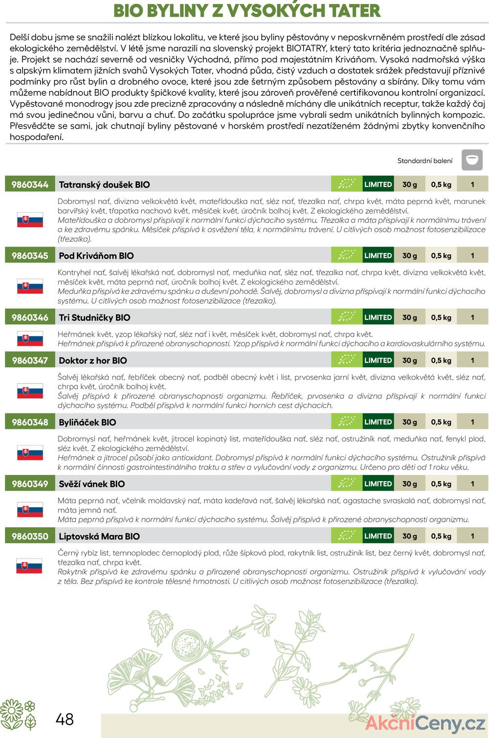 Leták Oxalis - čaj a káva
		  platný do 31.12.2025 - strana 50
