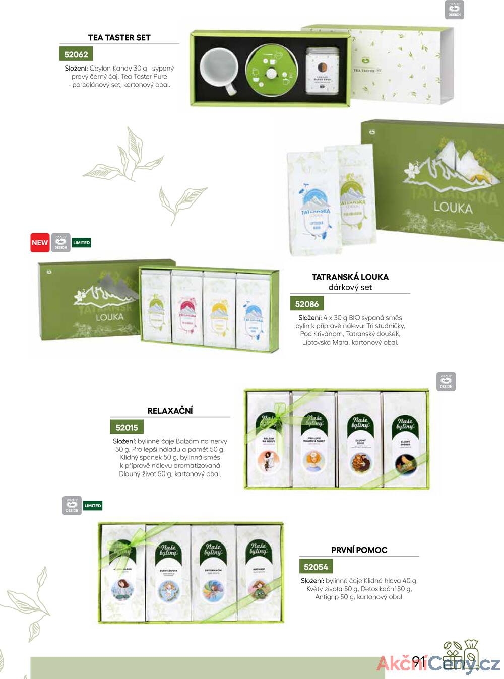 Leták Oxalis - čaj a káva
		  platný do 31.12.2025 - strana 93
