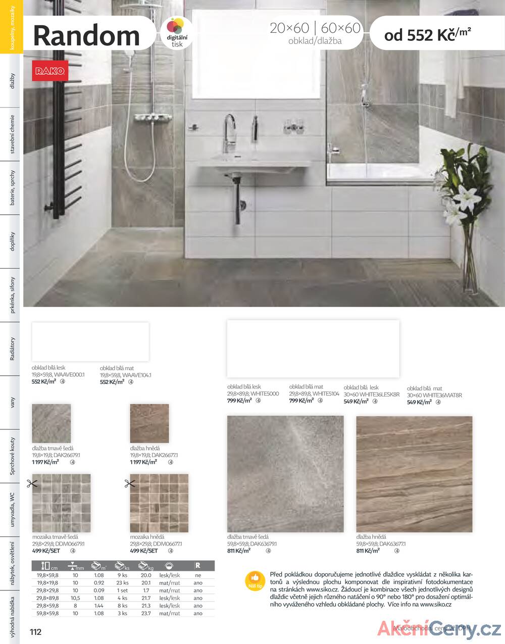 Leták Siko koupelny
platný do 31.12.2025 - strana 112