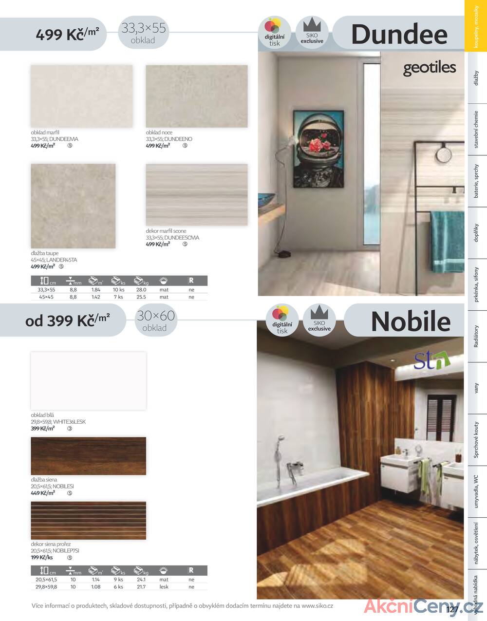 Leták Siko koupelny
platný do 31.12.2025 - strana 127