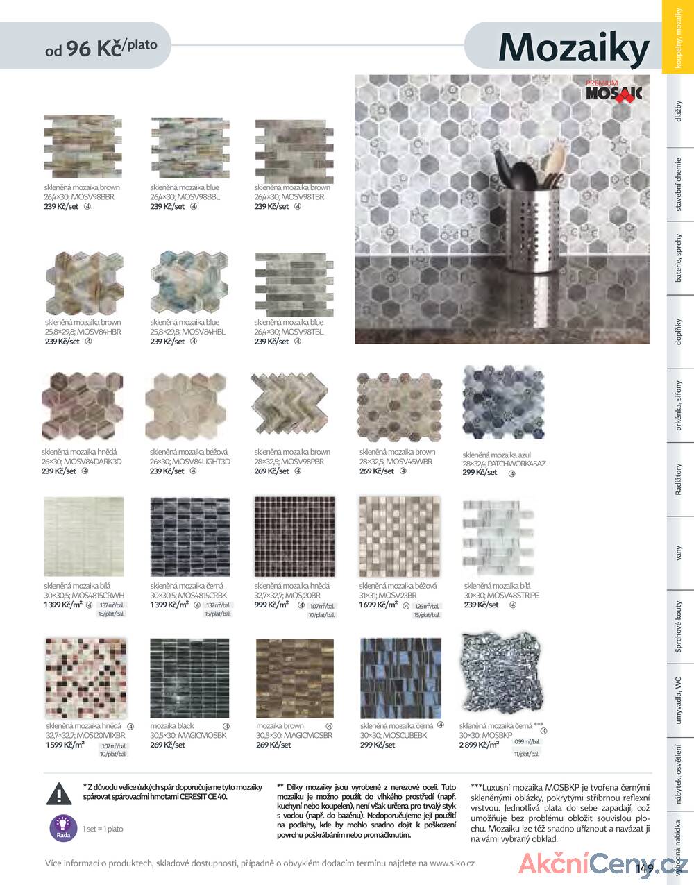 Leták Siko koupelny
platný do 31.12.2025 - strana 149